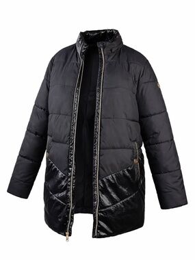 Michael Michael Kors Black Quilted Puffer Coat Size 14P